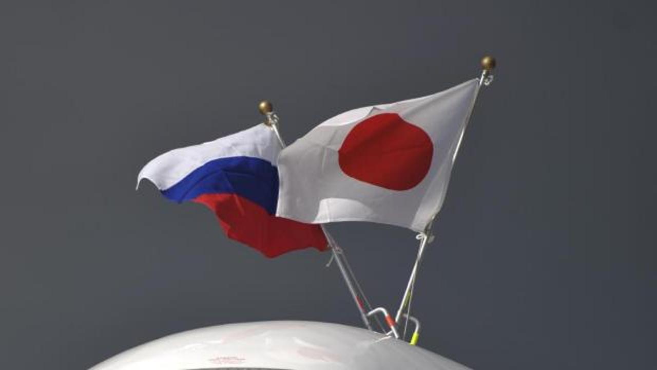 Japonya bayrağı ve casusluk temalı görsel.