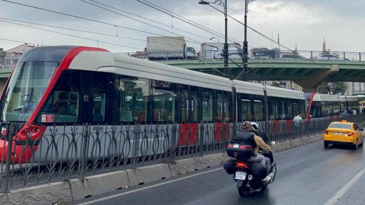 T1 Tramvay Hattı'nda seferler kısmen durduruldu