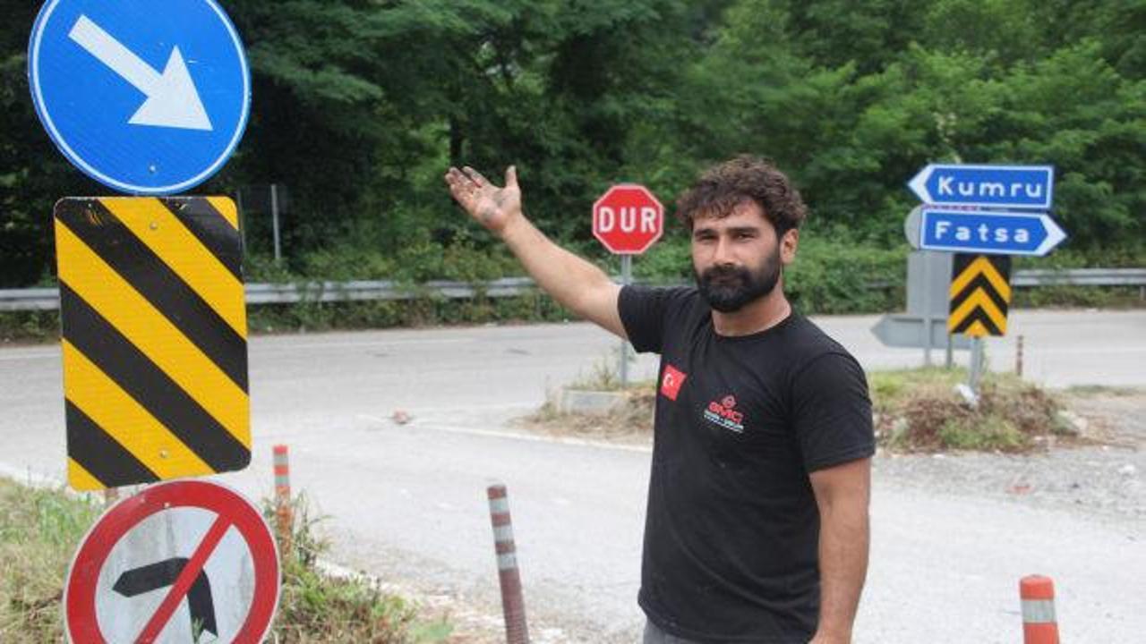 Fatsa'da 29 tabelanın bulunduğu karmaşık kavşak