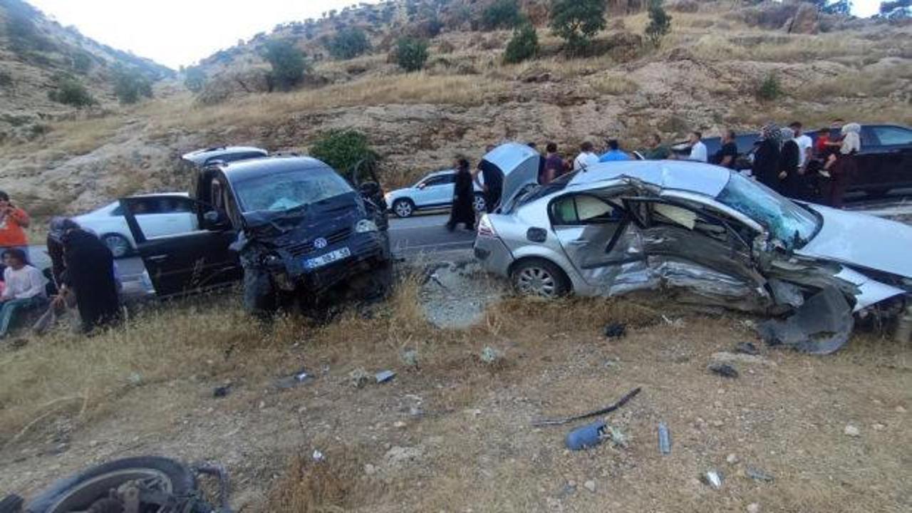 Midyat-Nusaybin kara yolunda meydana gelen trafik kazası