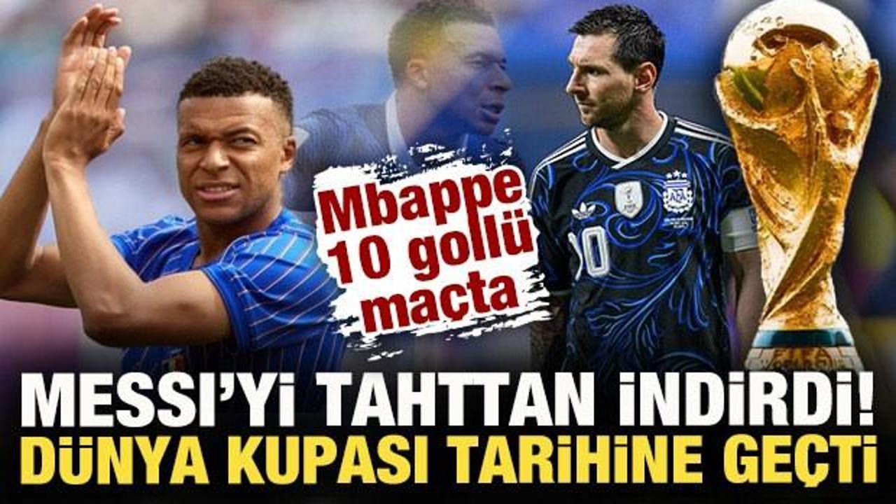 Kylian Mbappe gol sevinci yaşarken