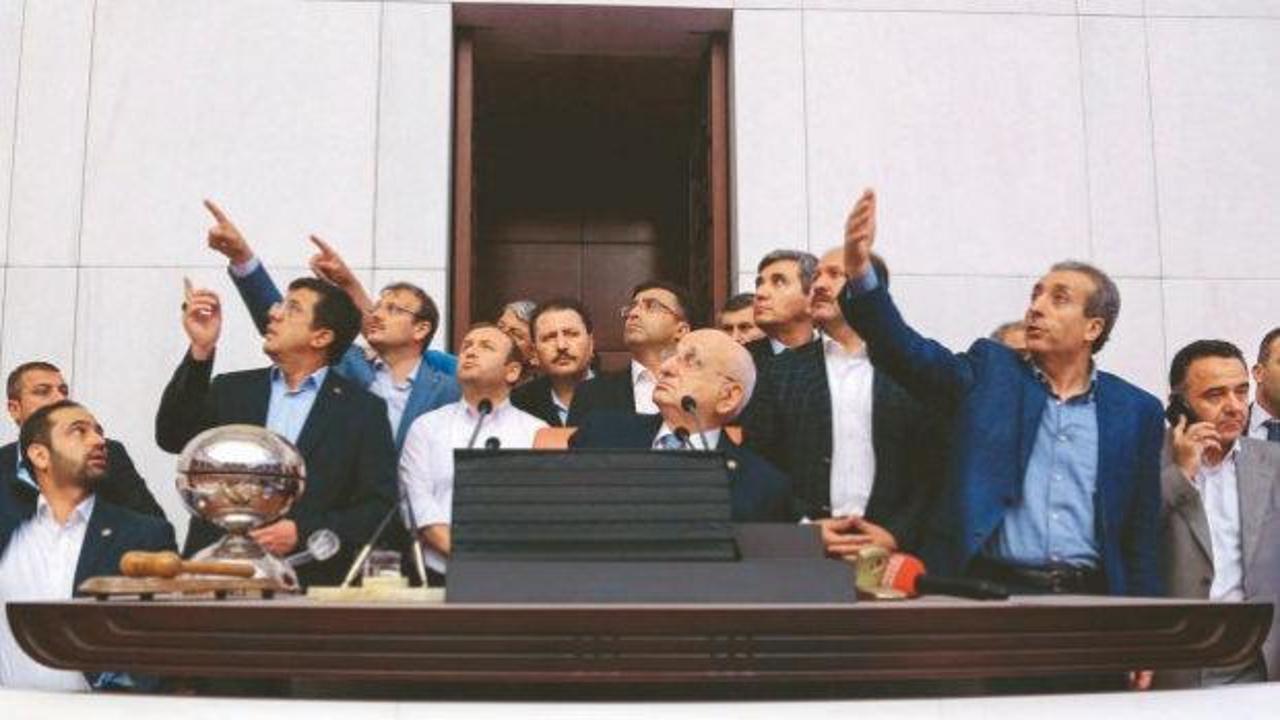 15 Temmuz darbe girişimi gecesi TBMM'de bombalama anı