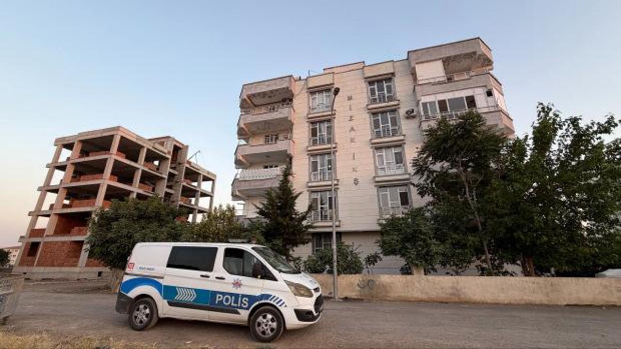 Şanlıurfa'da inşaat asansörünün düştüğü kaza yeri.