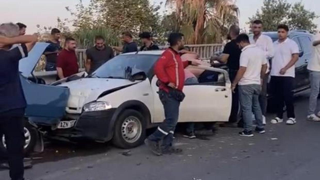 Tarsus&rsquo;ta zincirleme kaza: 3 yaralı