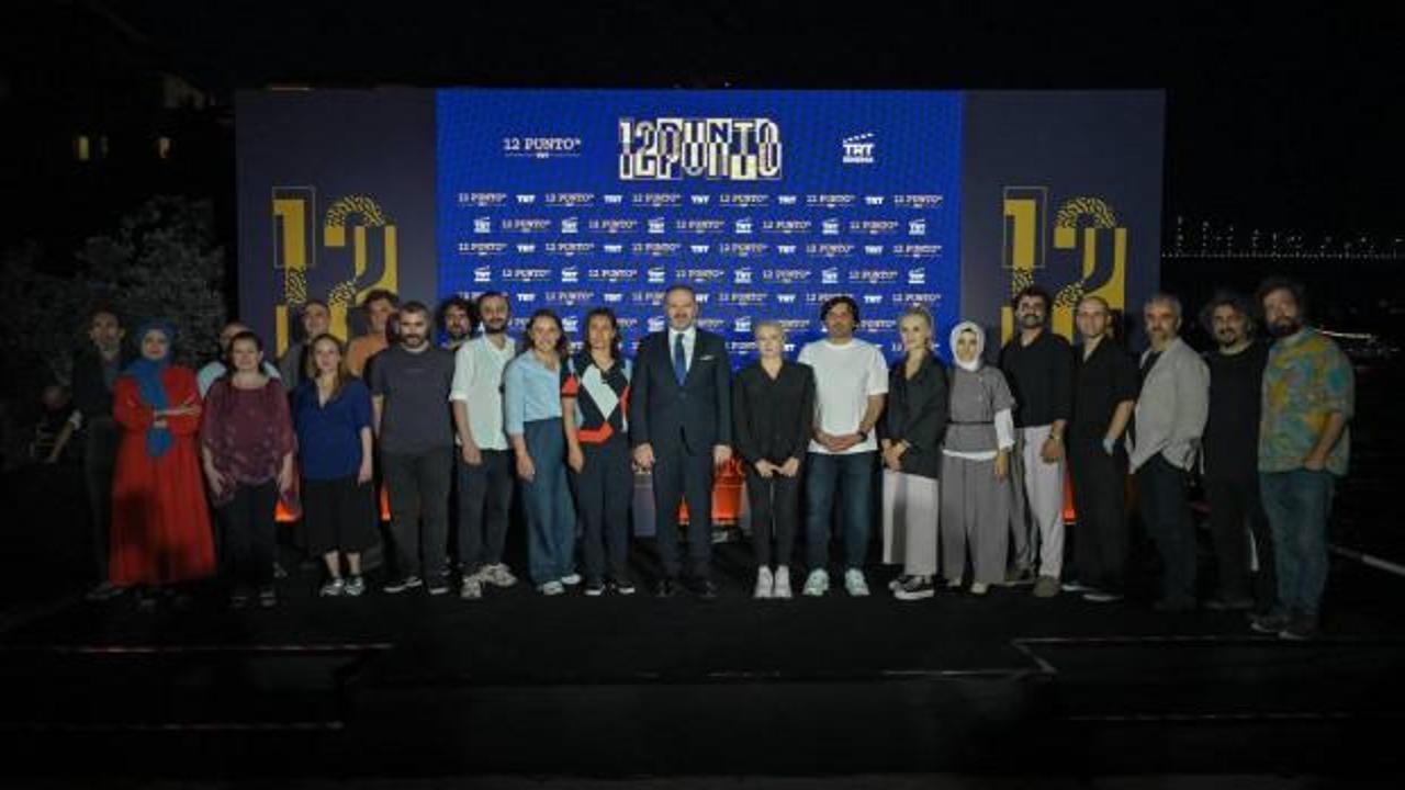 TRT Genel Müdürü Mehmet Zahid Sobacı, 12 Punto etkinliğinde konuşma yaparken