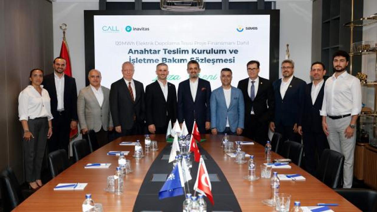 T&uuml;rkiye&rsquo;nin ilk Yap-İşlet-Devret enerji depolama projesi i&ccedil;in imzalar atıldı