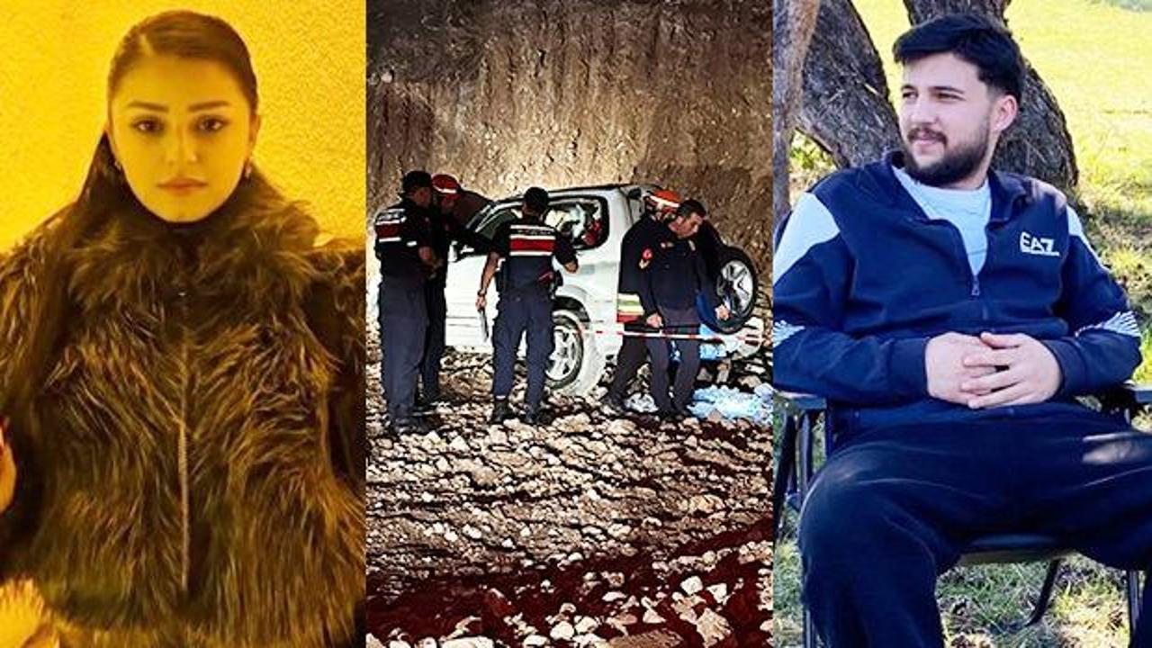 Bolu'da meydana gelen trafik kazasında uçuruma yuvarlanan cipin enkazı.