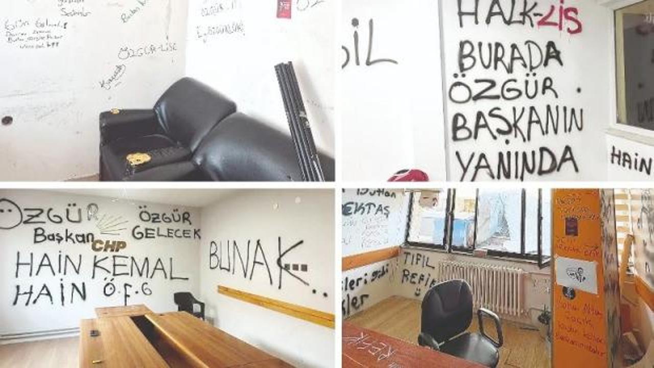 CHP'den ayrılanlar binaları yağmalayıp gitti