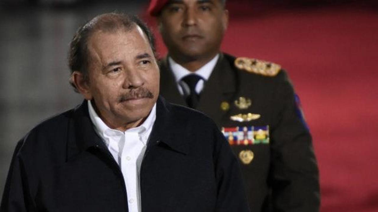 Nikaragua Devlet Başkanı Daniel Ortega halka sesleniyor.