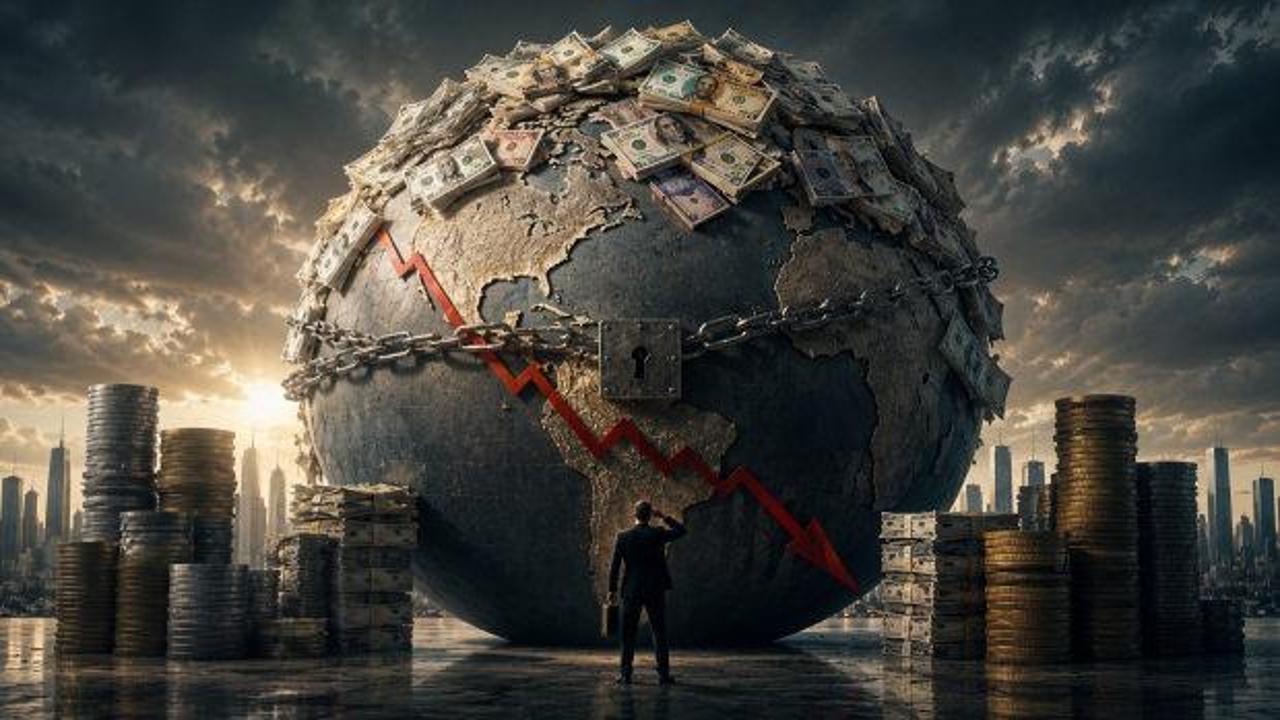 Küresel borç haritası ve Türkiye'nin borç durumu grafiği.