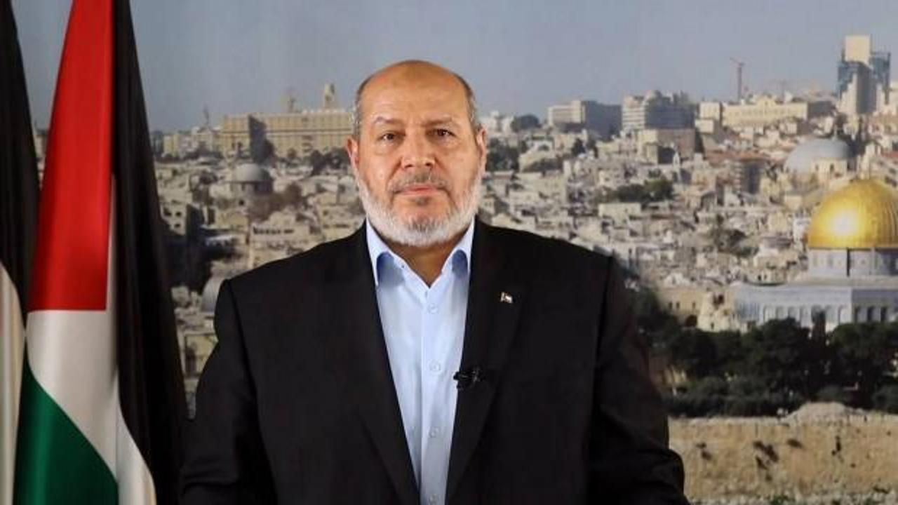 Hamas'ın yeni Siyasi Büro Başkanı Halil el-Hayye'nin fotoğrafı.