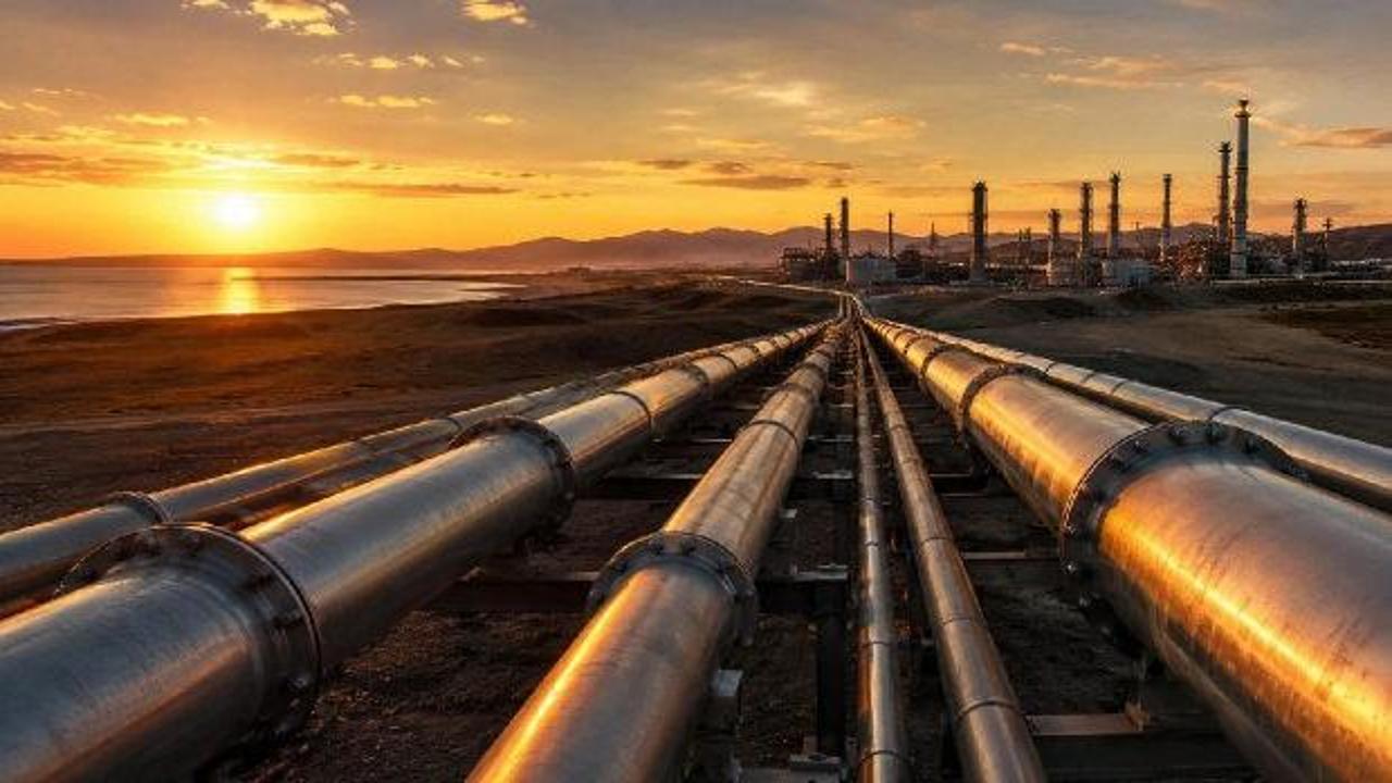 Irak haritası üzerinde Türkiye ve Suriye'ye uzanan petrol boru hattı görseli