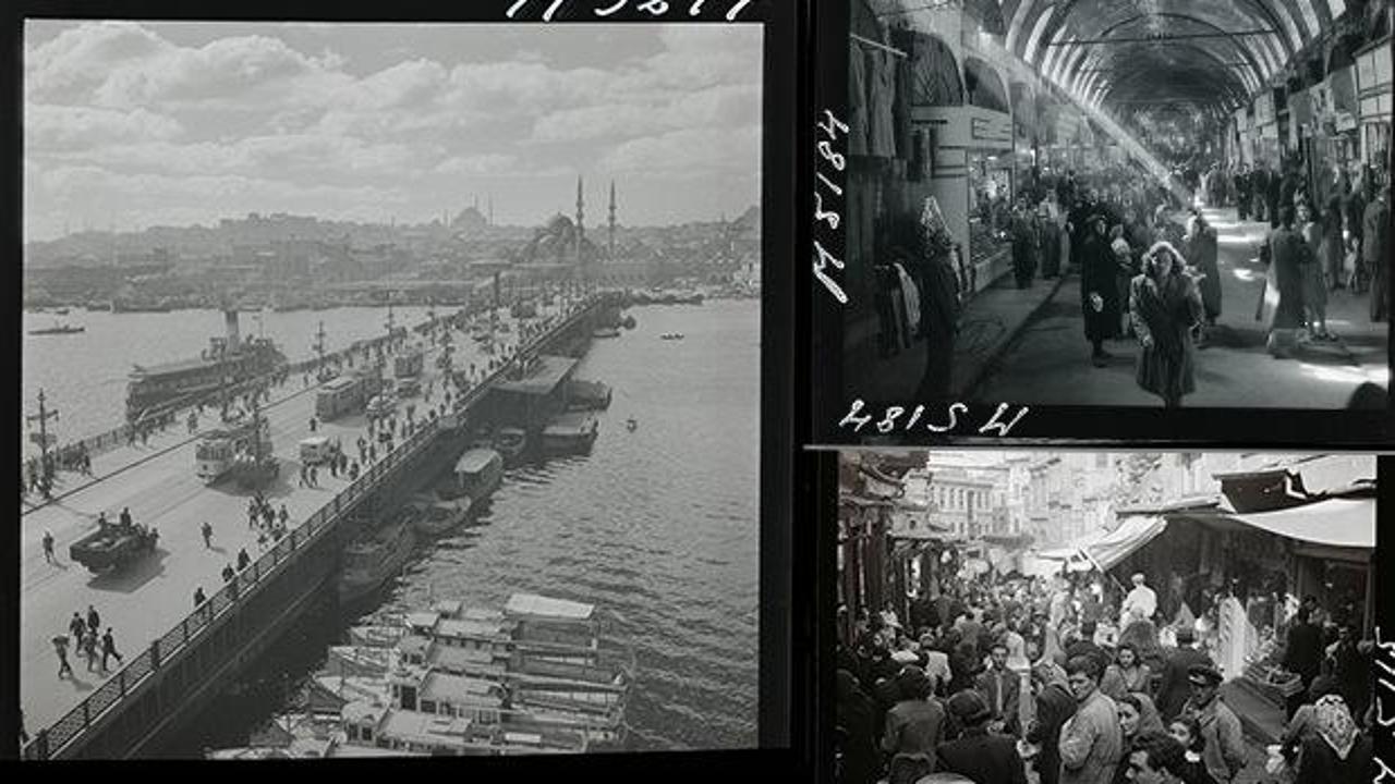 70 yıl öncesine ait, Stockholm arşivinden çıkan net İstanbul fotoğrafları