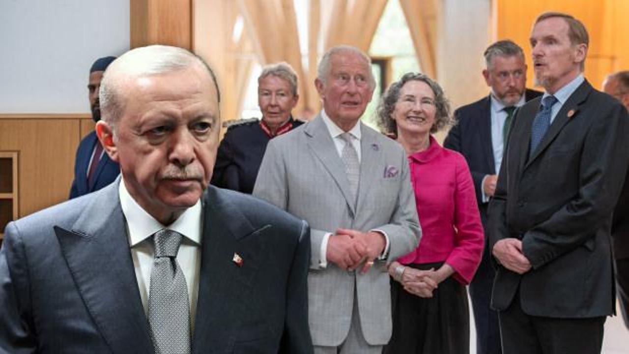 Cumhurbaşkanı Erdoğan ve İngiltere Kral 3. Charles'ın bir arada olduğu fotoğraf