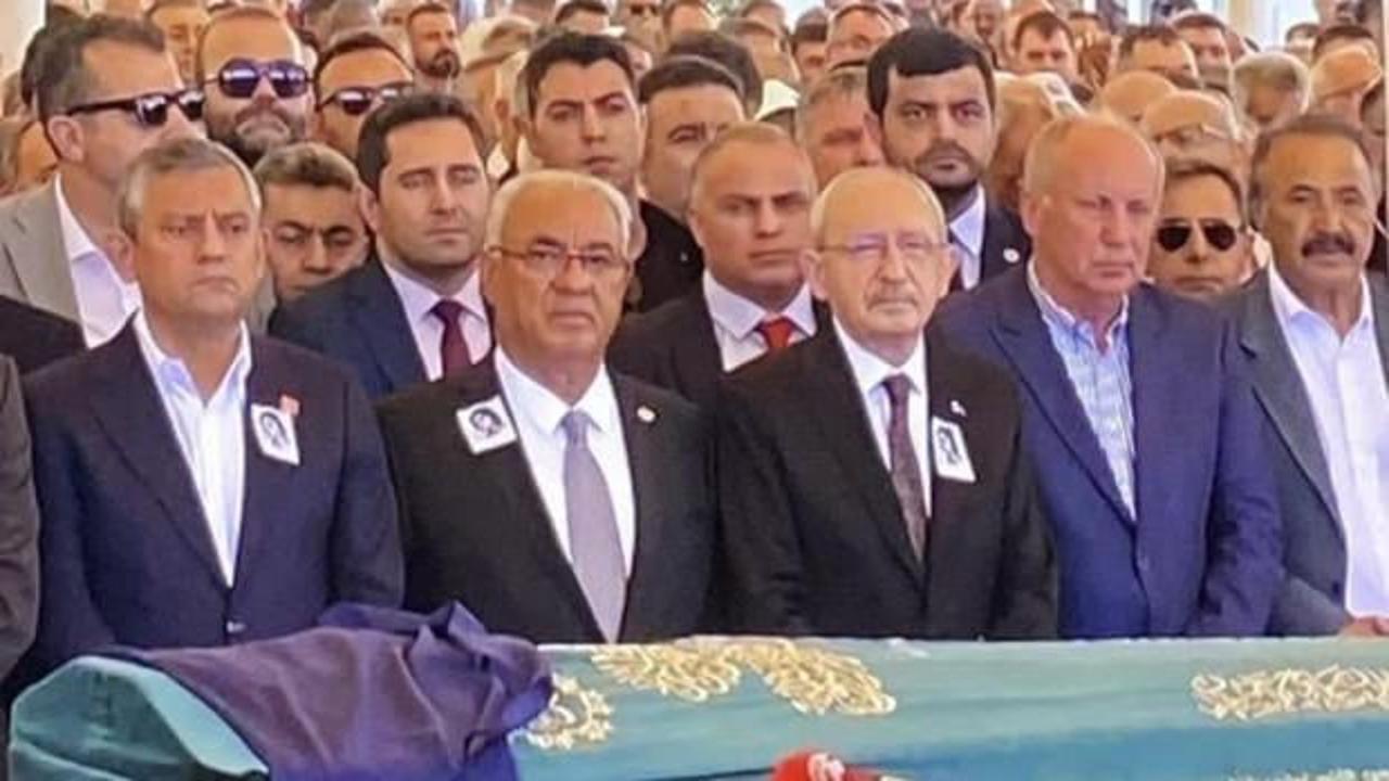 Olcay Baykal'ın cenaze töreninden genel plan görüntü.