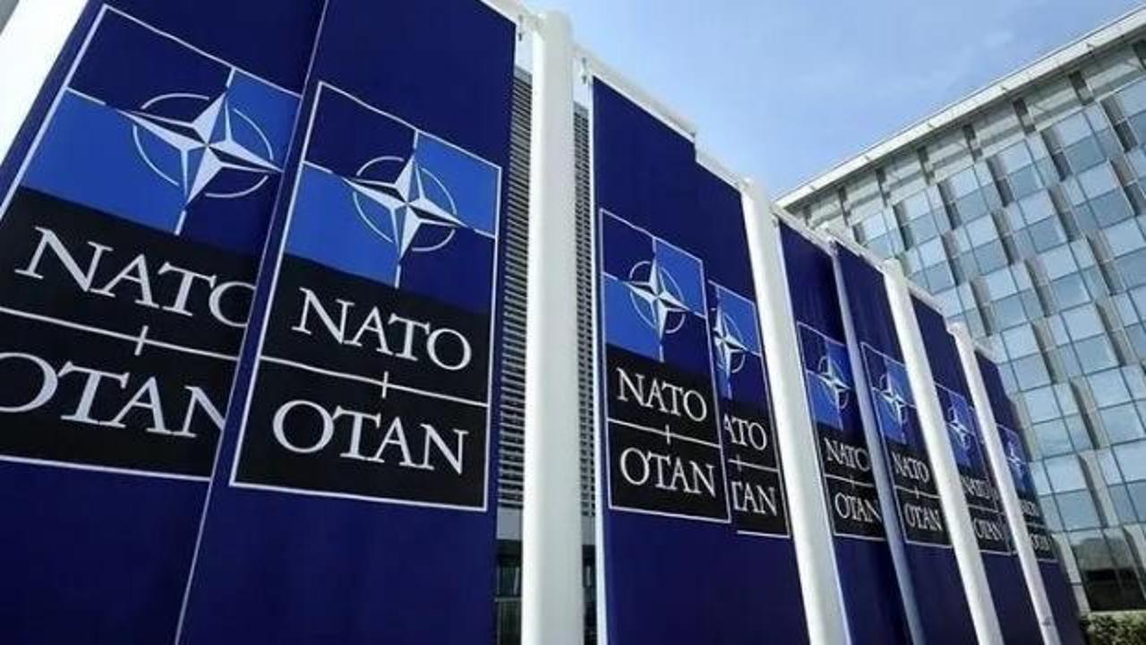 NATO bayrağı ve askerler