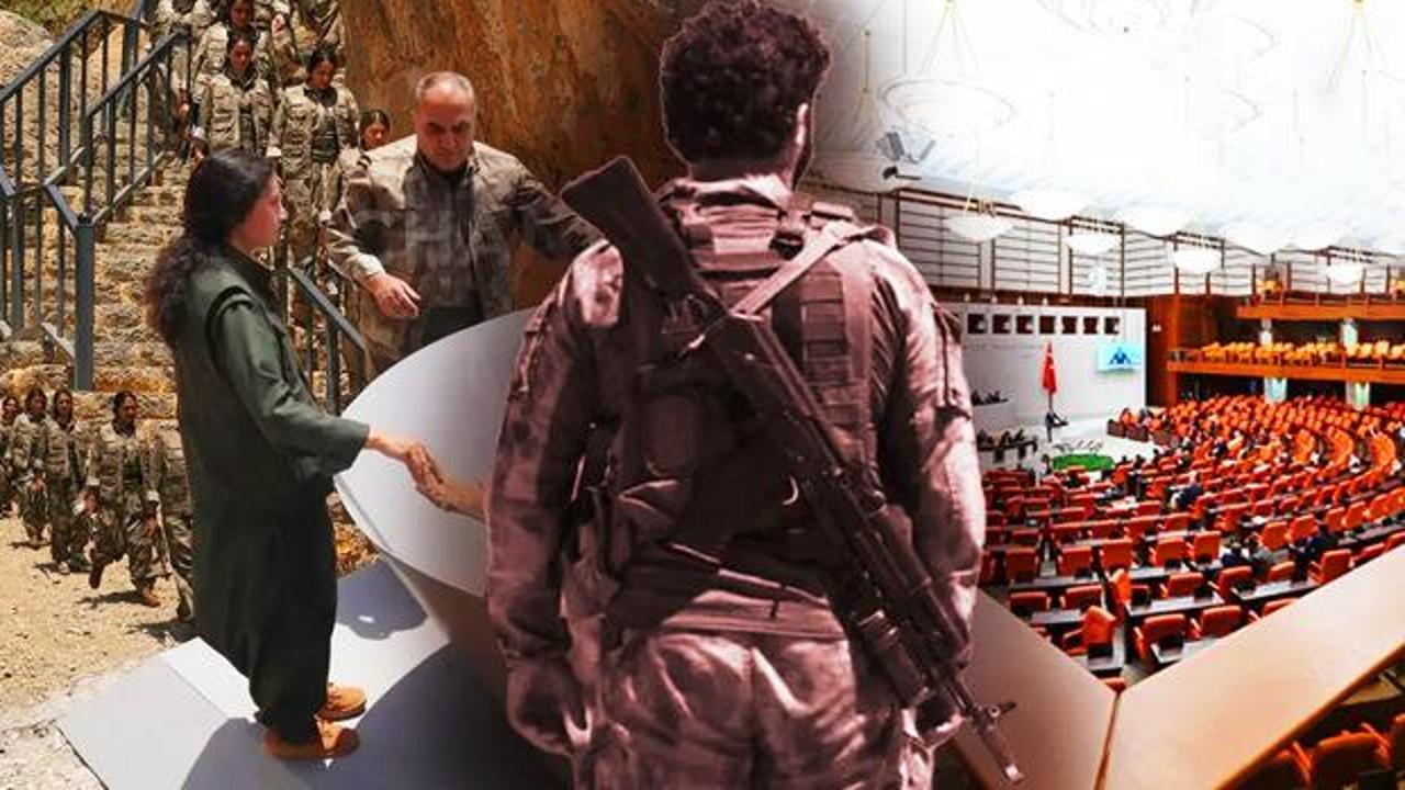 Terörsüz Türkiye süreci ve PKK'lılar için olası yasal düzenlemeleri gösteren sembolik bir görsel.