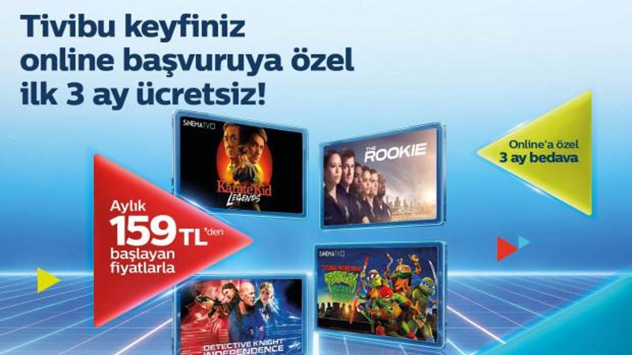 Tivibu&rsquo;dan yeni m&uuml;şterilere &ouml;zel ilk 3 ay &uuml;cretsiz eğlence paketi