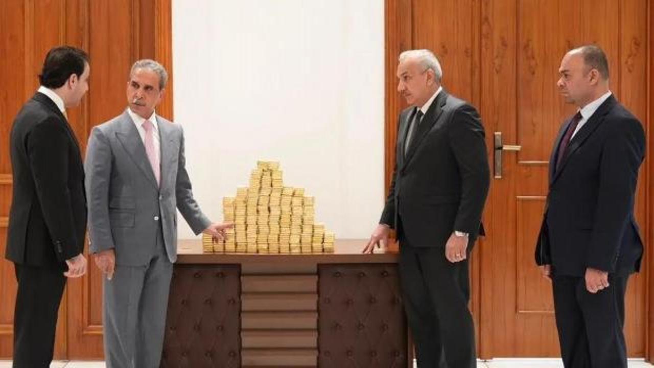 Irak'ta yolsuzluk operasyonunda ele geçirilen para ve altınlar