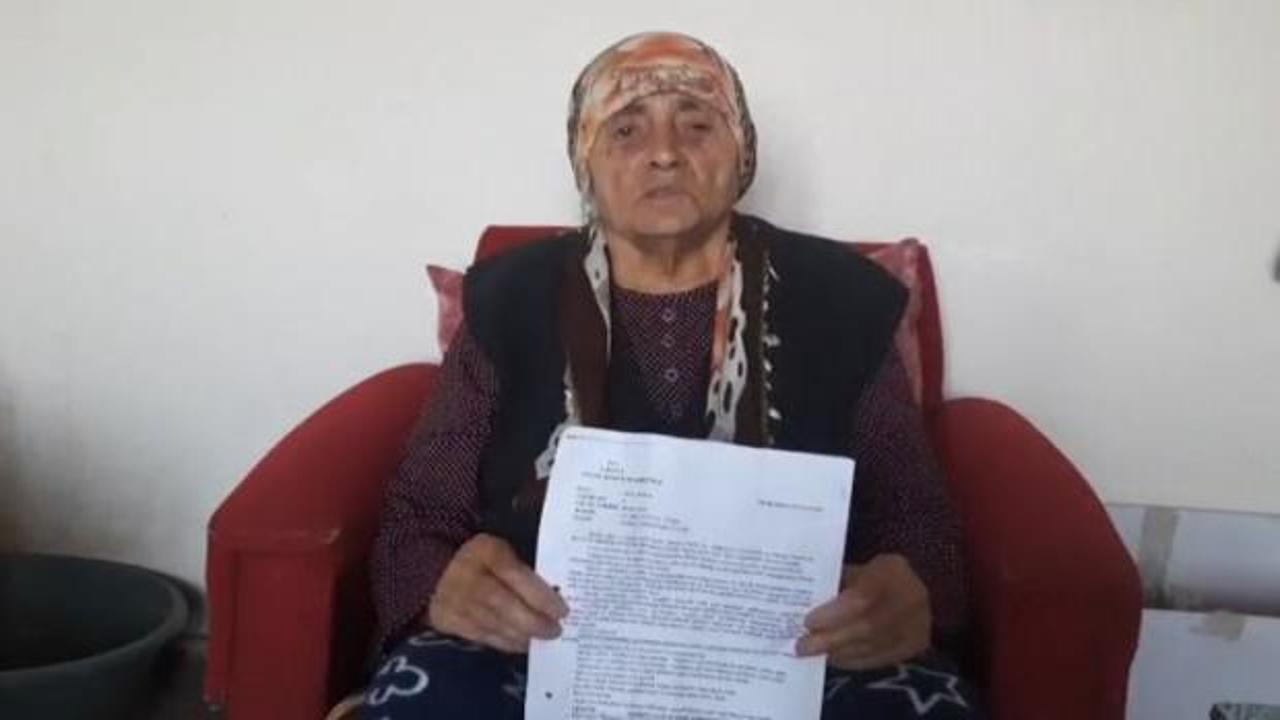 90 yaşındaki Merdane nine, g&ouml;zyaşları i&ccedil;inde yardım istedi
