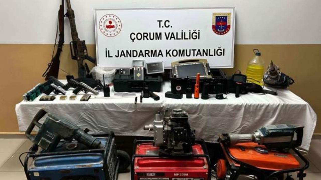 &Ccedil;orum'da t&uuml;nel kazıp dinamitle define aradılar: Ka&ccedil;ak kazı yapan 5 ş&uuml;pheli tutuklandı!