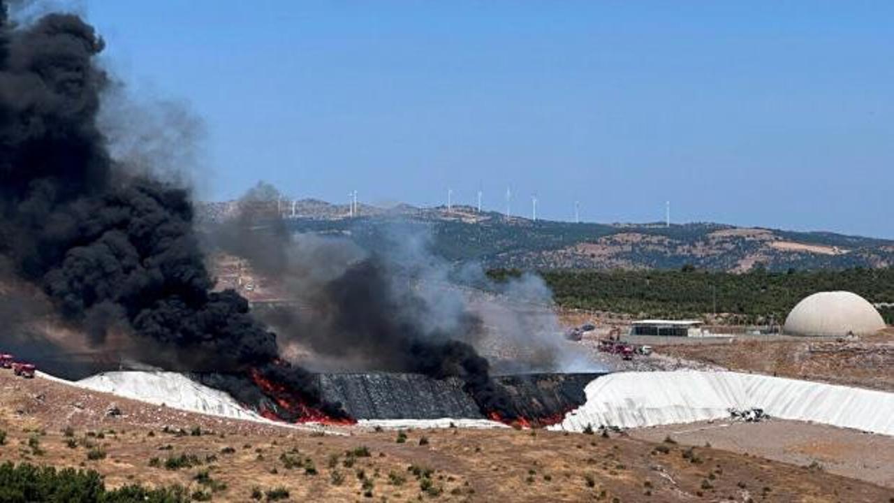 &Ccedil;anakkale'de katı atık tesisinde yangın