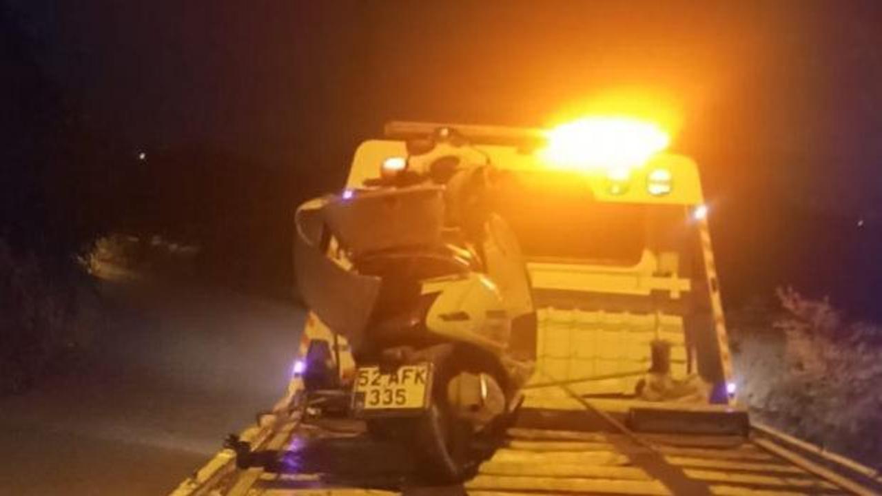 Fatsa'da motosiklet duvara &ccedil;arptı: 1 &ouml;l&uuml;