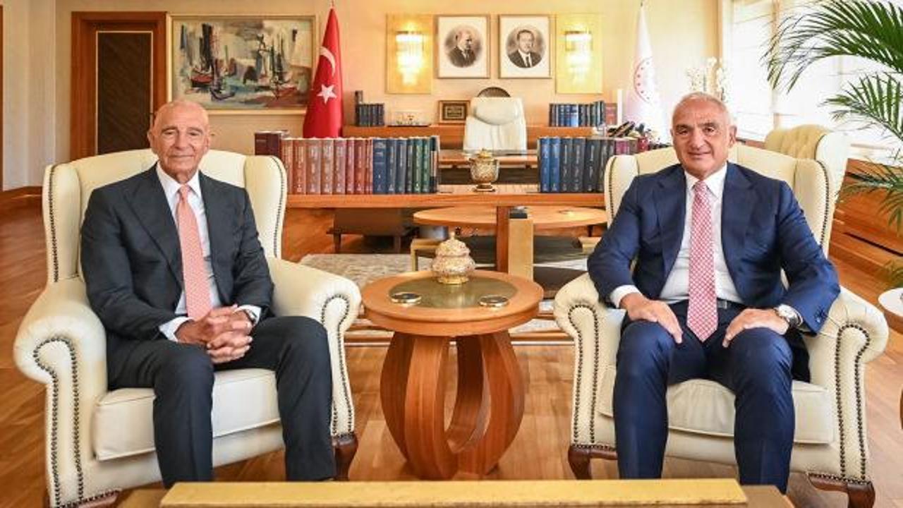Bakan Ersoy ve Tom Barrack'tan ortak mesaj: Ka&ccedil;ırılan tarihi eserler i&ccedil;in yeni d&ouml;nem! 