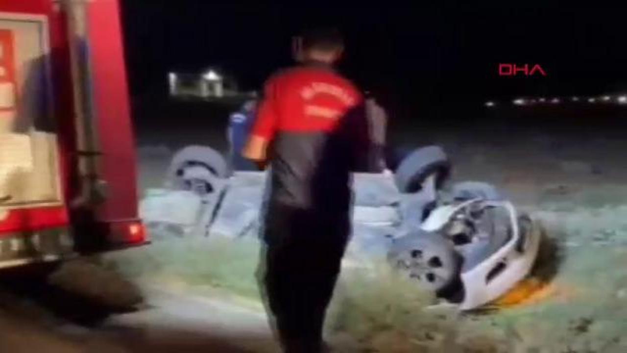 Nusaybin'de Otomobil Sulama Kanalına Devrildi: 3 Yaralı