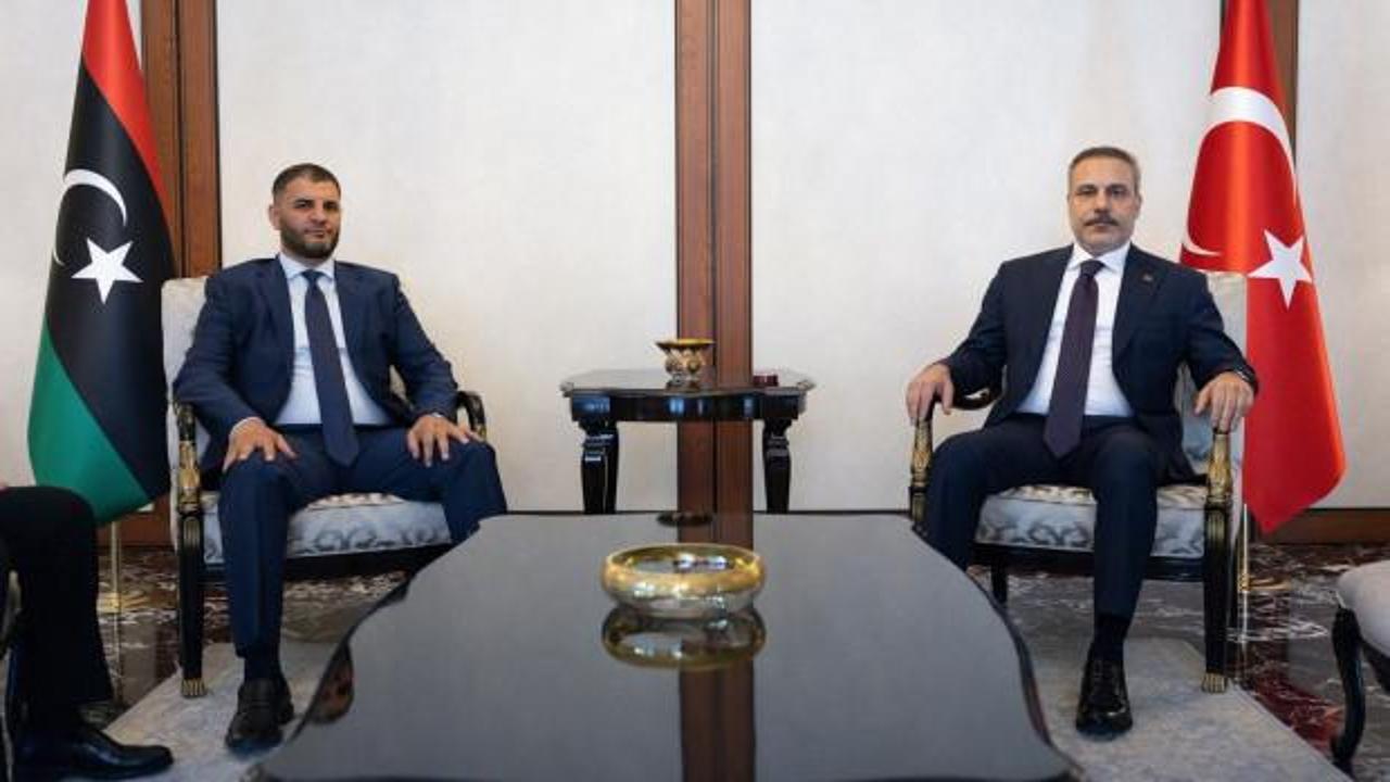 Bakan Fidan, Libya İ&ccedil;işleri Bakanı Trablusi ile G&ouml;r&uuml;şt&uuml;