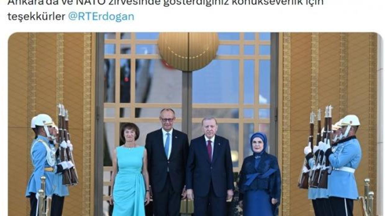 Friedrich Merz'den T&uuml;rk&ccedil;e teşekk&uuml;r paylaşımı