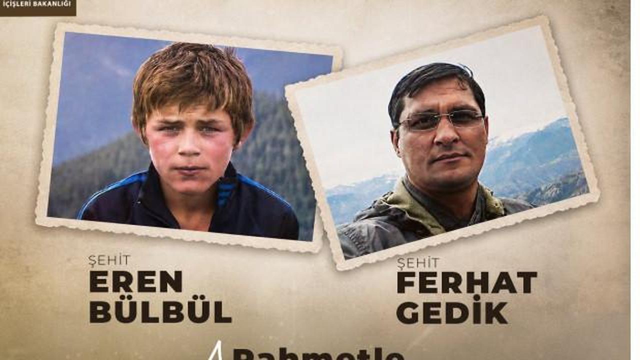 İ&ccedil;işleri Bakanlığı: İyi ki varsın Eren, iyi ki varsın Ferhat Astsubay