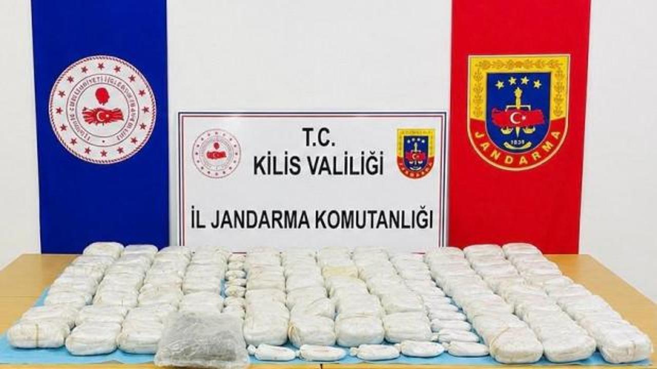 Kilis&rsquo;te 90 kilogram sentetik uyuşturucu ele ge&ccedil;irildi