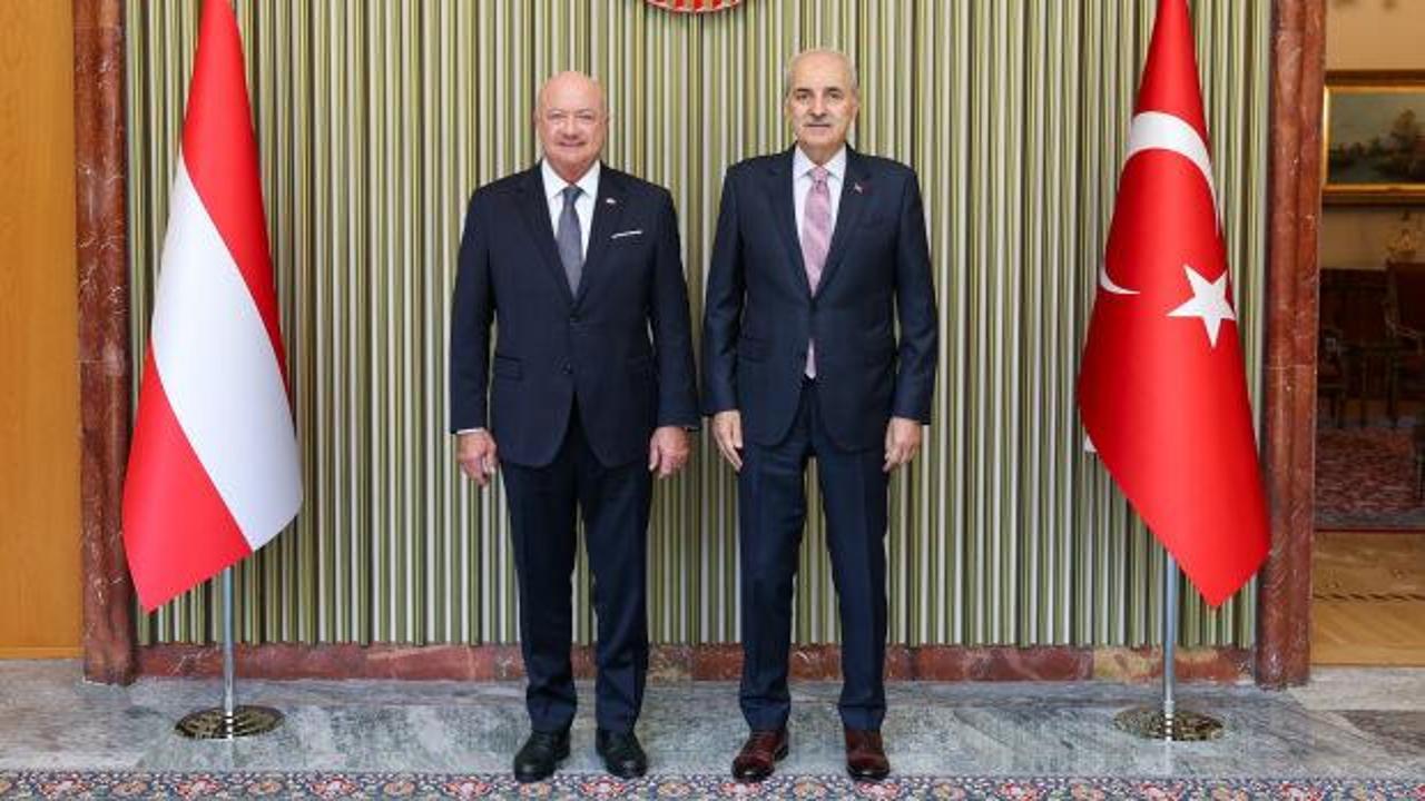 TBMM Başkanı Kurtulmuş, Avusturya Şans&ouml;lyesi Stocker'ı kabul etti