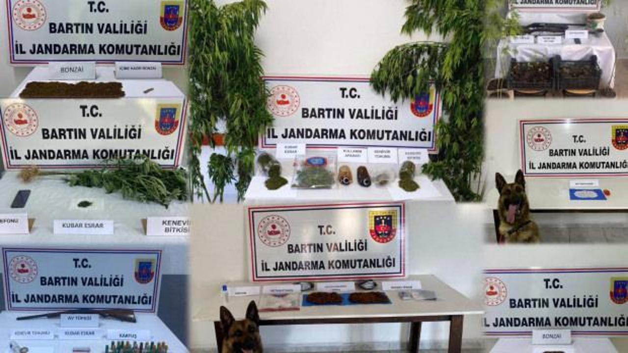Bartın'da uyuşturucu operasyonu: 16 g&ouml;zaltı