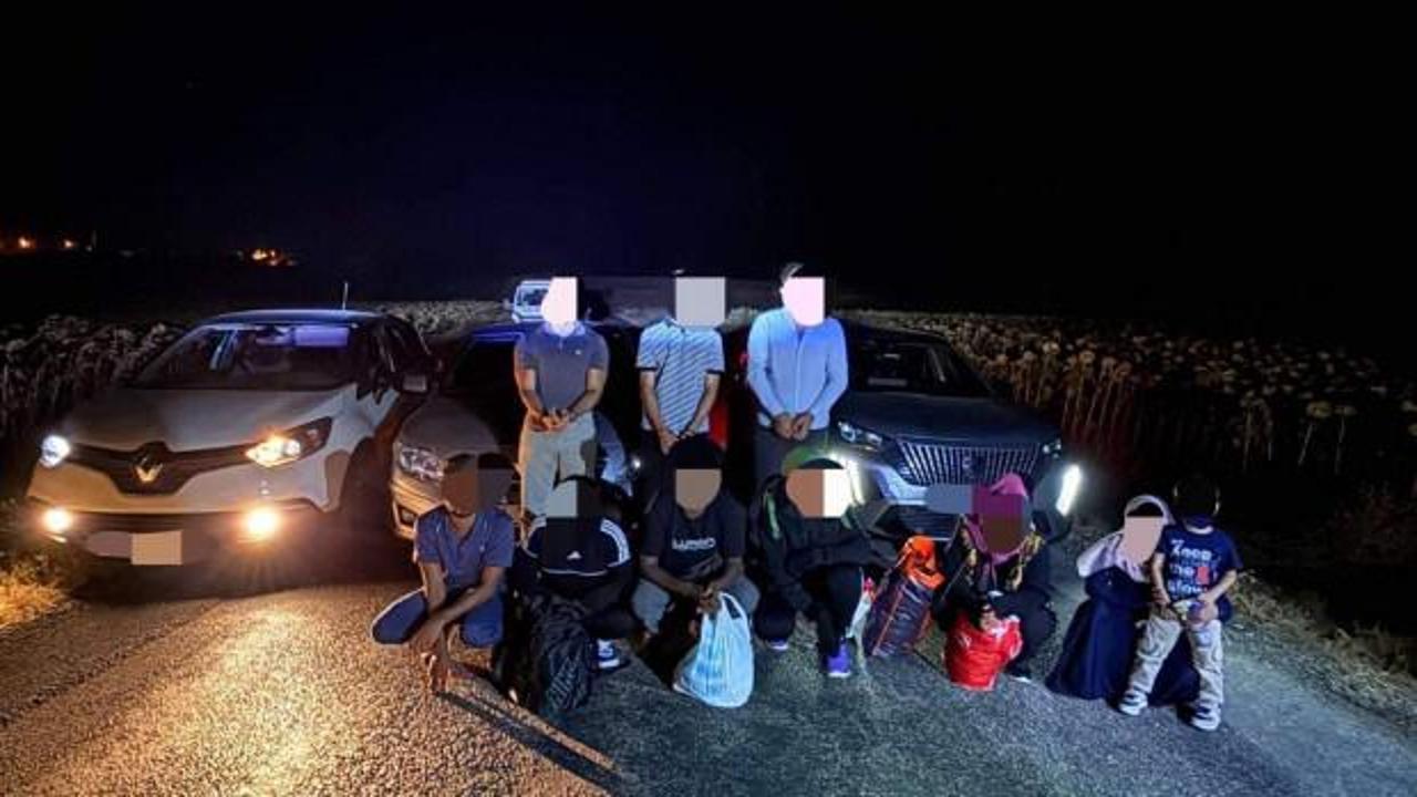 Edirne&rsquo;de durdurulan ara&ccedil;larda 7 ka&ccedil;ak g&ouml;&ccedil;men yakalandı