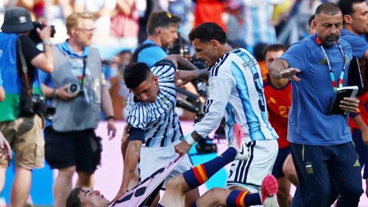 FIFA, D&uuml;nya Kupası finalindeki kavganın cezalarını a&ccedil;ıkladı: Yıldız isme 10 ma&ccedil; men