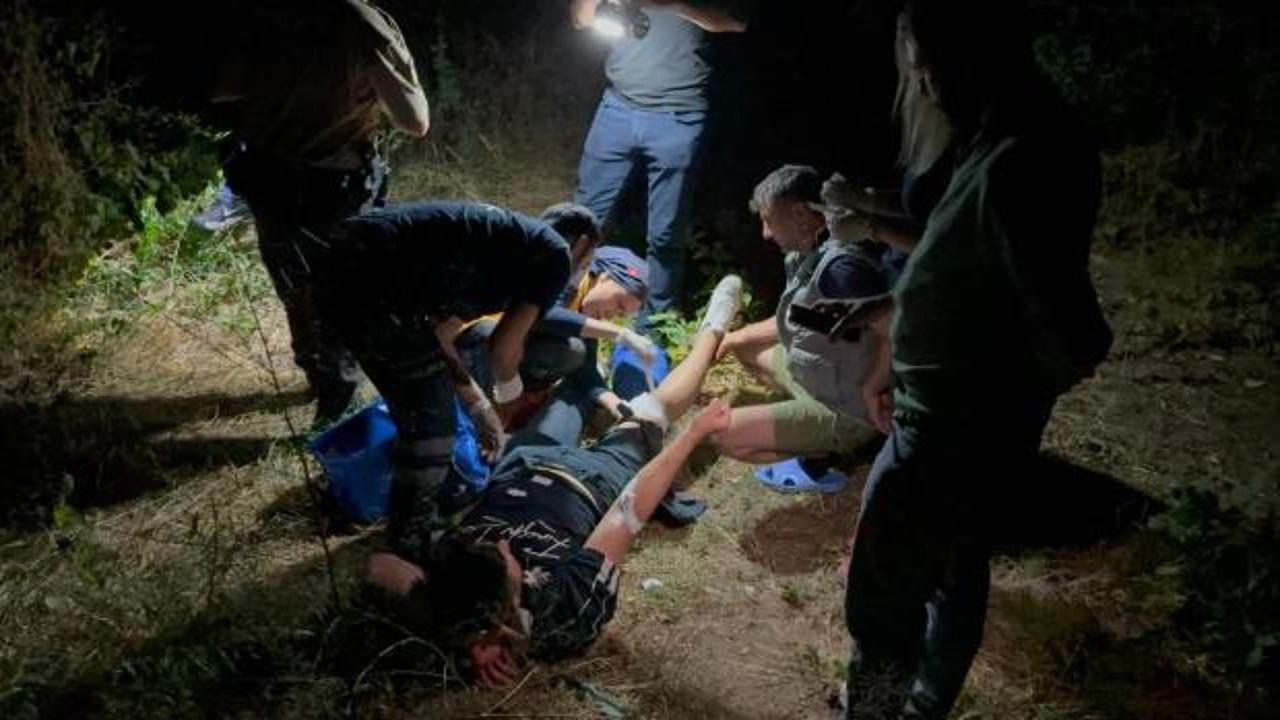 Ormana g&ouml;t&uuml;rd&uuml;kleri genci, silahla bacağından yaralayıp ka&ccedil;tılar