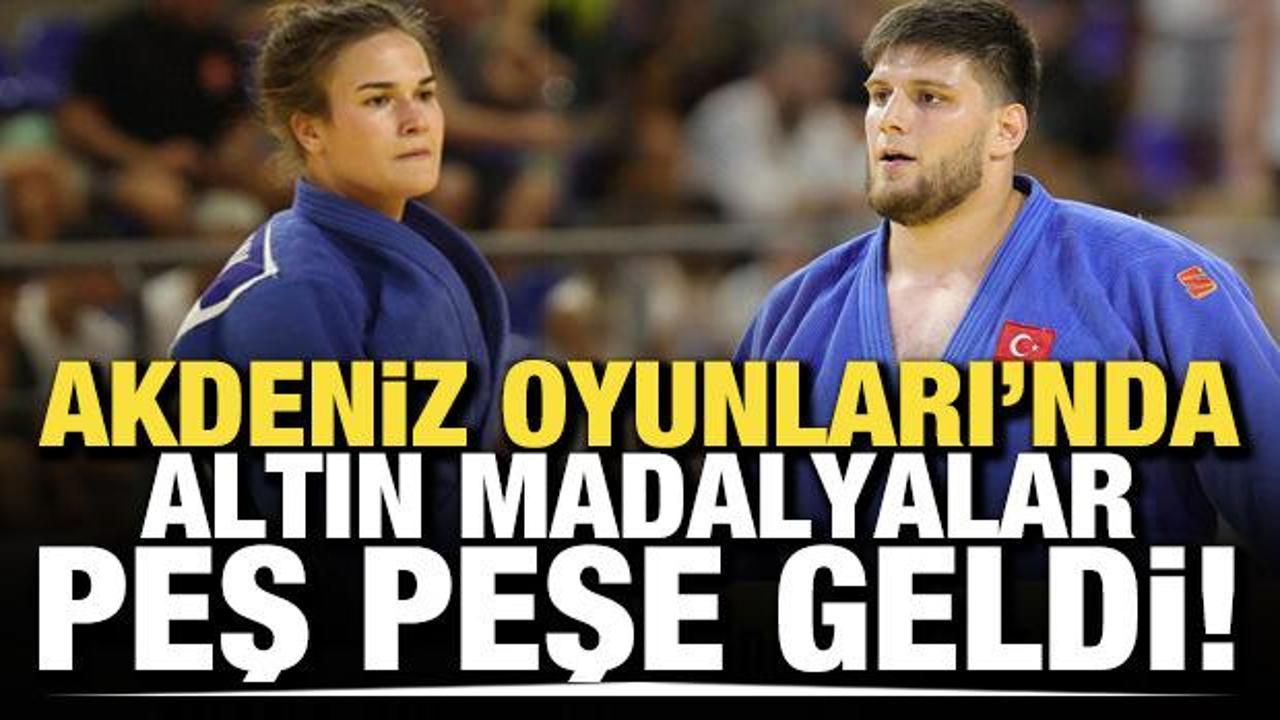 Akdeniz Oyunları'nda altın madalyalar peÅ peÅe geldi