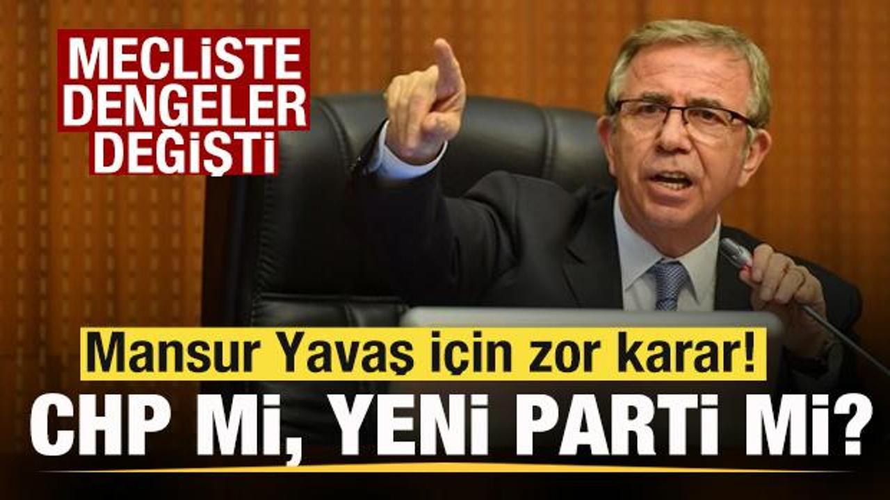 ABB Meclisi'nde dengeler deÄiÅti! Mansur YavaÅ'ı zora sokan tablo! CHP mi, Yeni Parti mi?