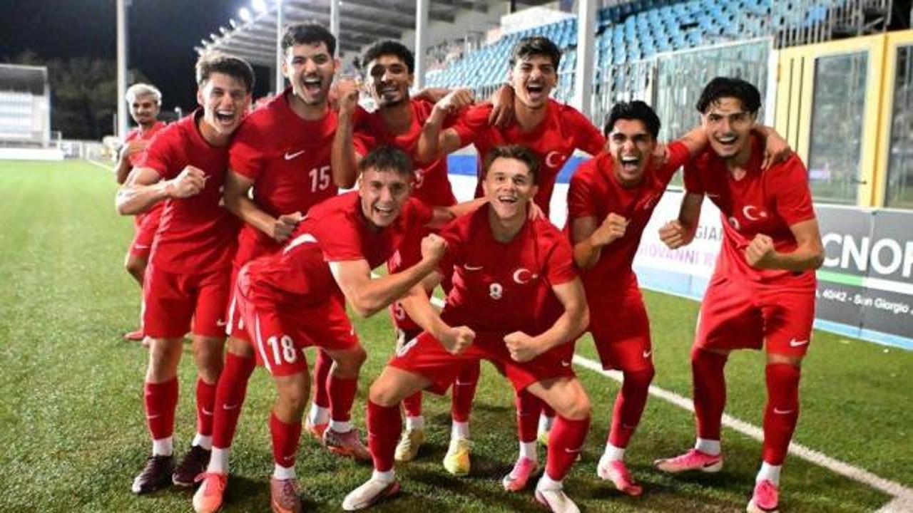 Akdeniz Oyunları'nda U20 millilerden şov! Kuzey Makedonya'yı sahadan sildi