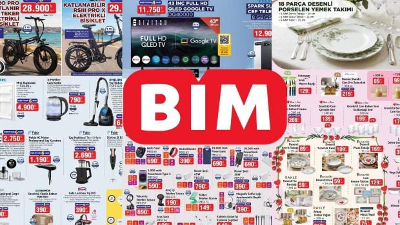 BİM Akt&uuml;el &uuml;r&uuml;nleri 28-30 Ağustos: Elektrikli bisiklet, S&uuml;p&uuml;rge, Telefon...
