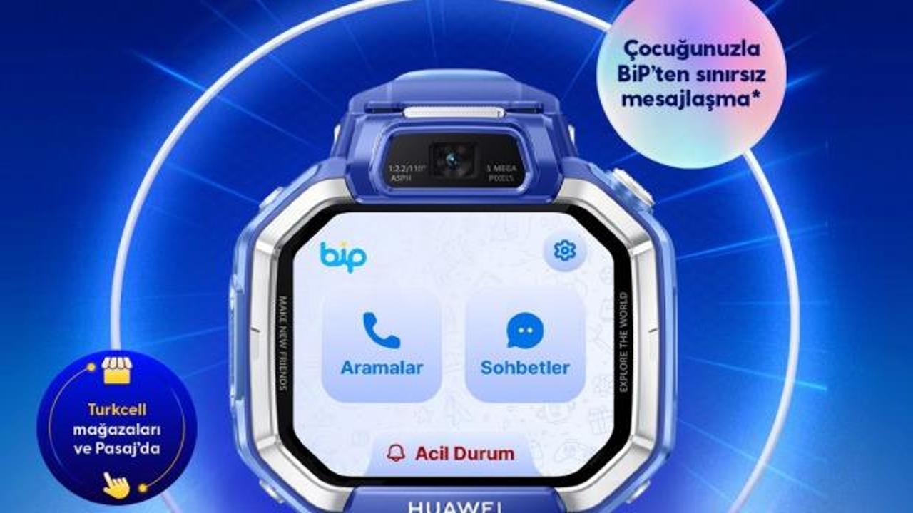 BiP entegrasyonuna sahip Huawei akıllı &ccedil;ocuk saatiyle g&uuml;venli ve konforlu iletişim