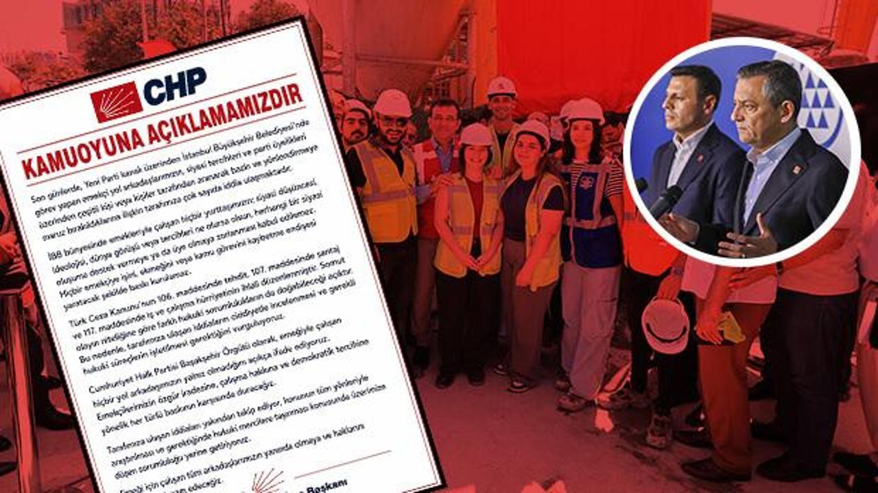 CHP'den 'Yeni Parti' ifşası: 'İBB &ccedil;alışanlarına &uuml;yelik baskısı yapıyorlar'