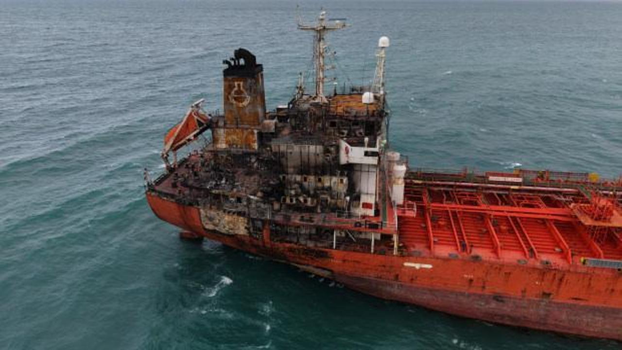 Dron saldırısına uğrayan tanker Samsun&rsquo;da karaya oturdu