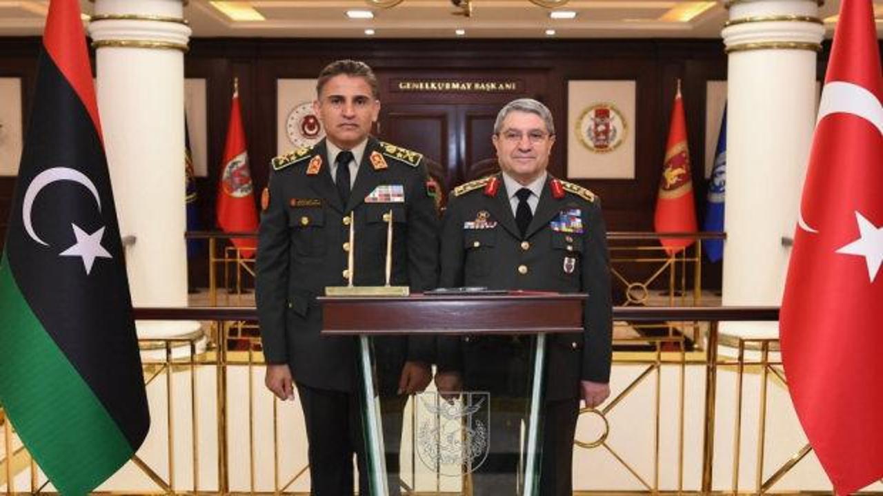 Orgeneral Bayraktaroğlu, Libyalı mevkidaşıyla bir araya geldi
