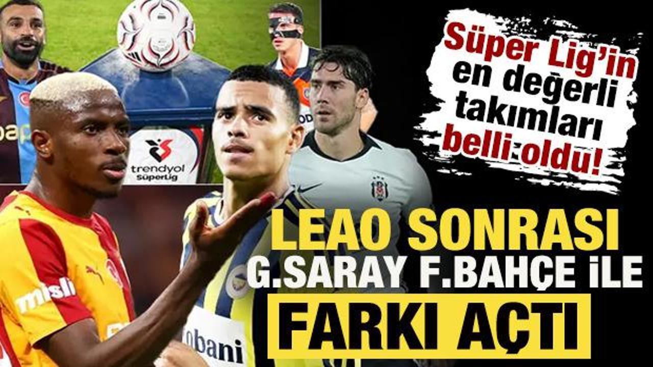 Rafael Leao'nun Transferi Sonrası Süper Lig'in En Değerli Futbolcuları ve Takımları Belirlendi