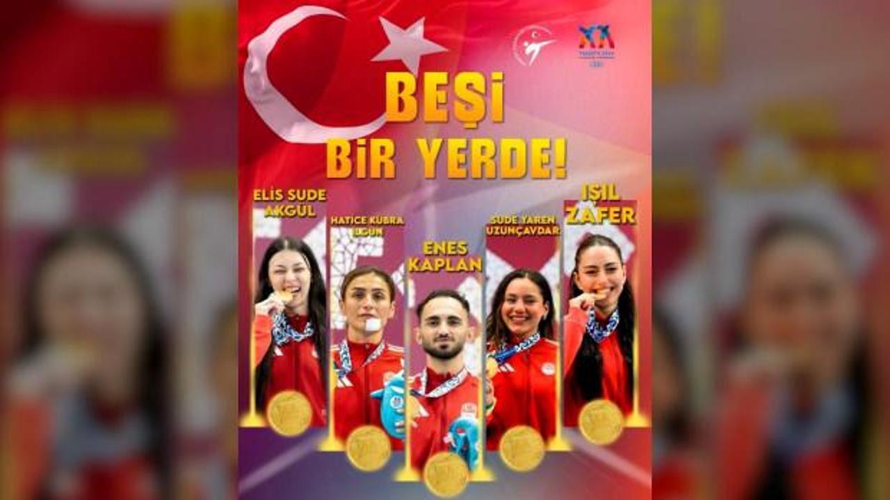 Taekwondo&rsquo;da tarihi başarı! Akdeniz'i fethettik