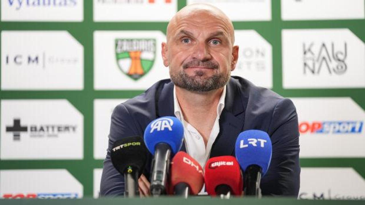 Zalgiris'in hocası Beşiktaş galibiyeti sonrası konuştu: Yendiğimize inanamıyorum