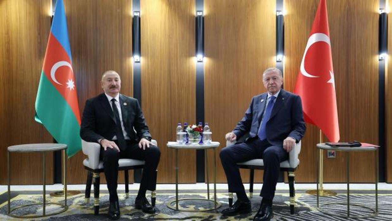 BiÅkek'te kritik görüÅme: CumhurbaÅkanı ErdoÄan, Aliyev ile bir araya geldi
